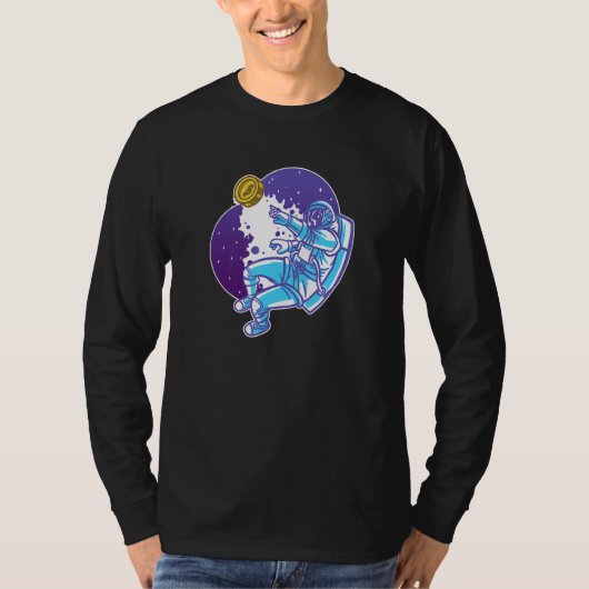 ビットコイン宇宙飛行士 Tシャツ (正面)