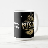 ビットコイン引退プランで将来を確保する コーヒーマグカップ (正面右)