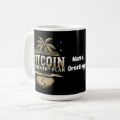 ビットコイン引退プランで将来を確保する コーヒーマグカップ (正面左)