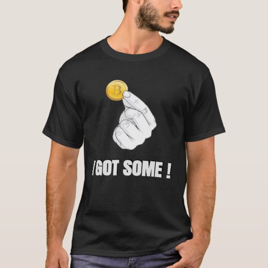 ビットコイン得IのBTC暗号 Tシャツ (正面)
