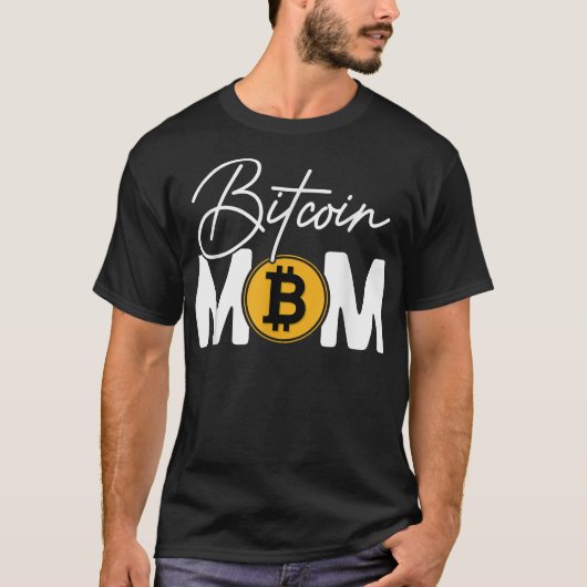 ビットコイン愛好家向け贈り物 – ビットコインマム母D Tシャツ (正面)