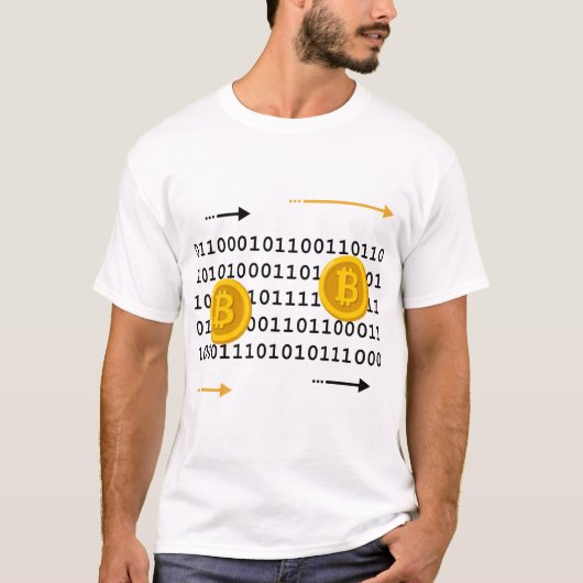 ビットコイン採掘 Tシャツ (正面)