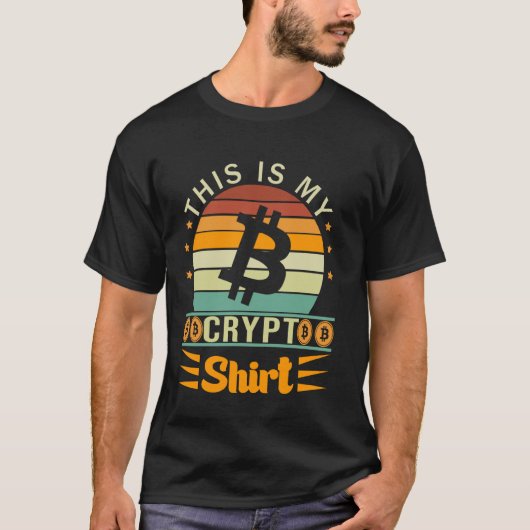 ビットコイン暗号シャツです Tシャツ (正面)