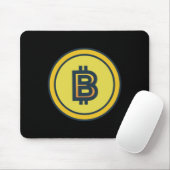 ビットコイン暗号デザインステッカー マウスパッド (マウス)