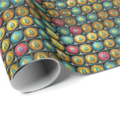 ビットコイン暗号通貨コレクションギフトラップ ラッピングペーパー (ロールコーナー)