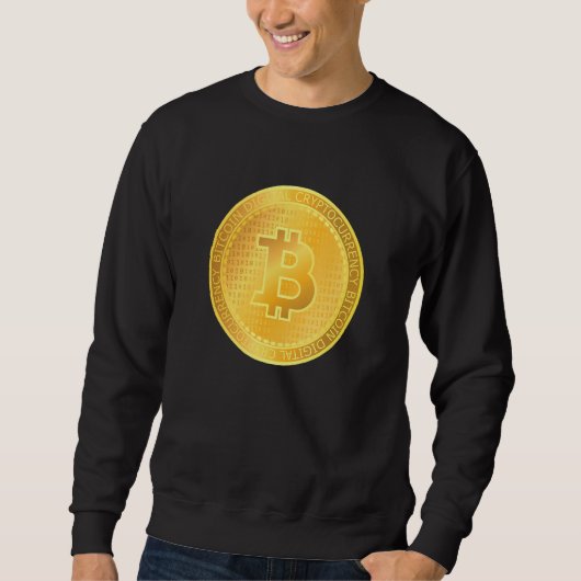 ビットコイン暗号通貨トレーダーCrypto Blockchain Bt スウェットシャツ (正面)