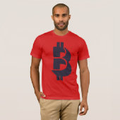 ビットコイン暗号通貨ビットコインTシャツ Tシャツ (正面フル)