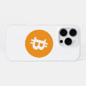 ビットコイン暗号通貨ロゴ iPhoneケース (裏面横)