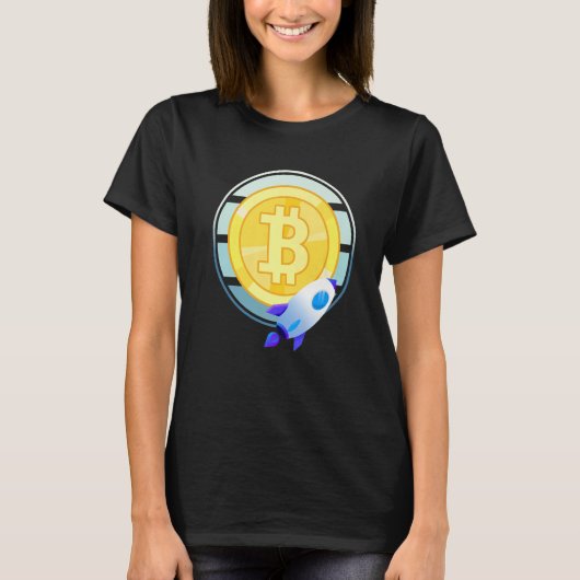 ビットコイン暗号通貨交換ビットコインB Tシャツ (正面)