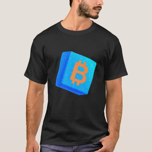 ビットコイン暗号通貨交換ブロックチェーン Tシャツ (正面)