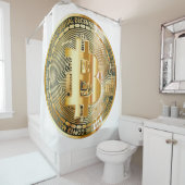 ビットコイン暗号通貨 シャワーカーテン (インサイチュ)