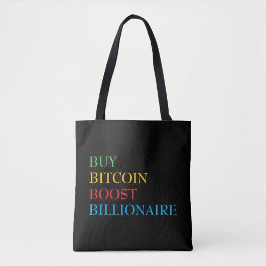 ビットコイン暗号通貨 トートバッグ (正面)