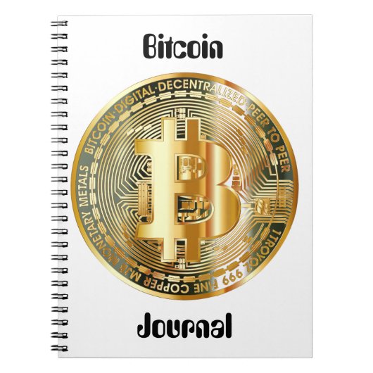 ビットコイン暗号通貨 ノートブック (正面)