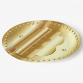 ビットコイン暗号通貨 ペーパープレート (アングル)