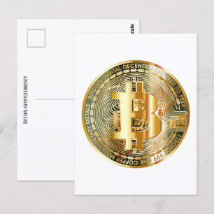 ビットコイン暗号通貨 ポストカード