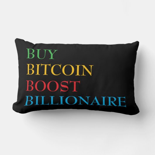 ビットコイン暗号通貨 ランバークッション (正面)