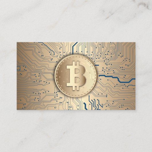 ビットコイン暗号通貨 名刺 (正面)
