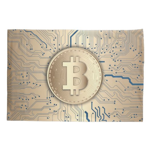 ビットコイン暗号通貨 枕カバー (裏面)