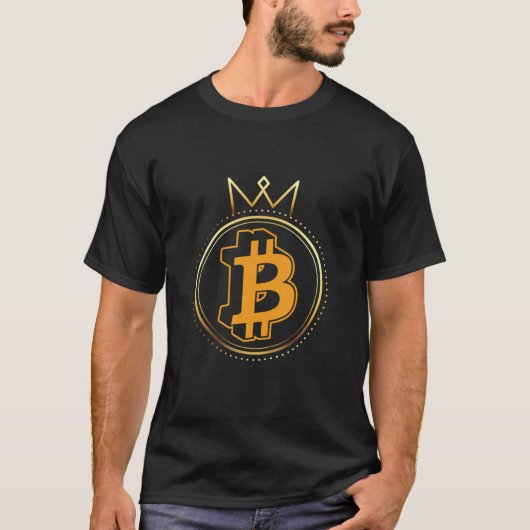 ビットコイン暗号通貨BTCデジタルマネー財布St Tシャツ (正面)