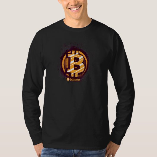 ビットコイン暗号通貨Btcビットコイン Tシャツ (正面)