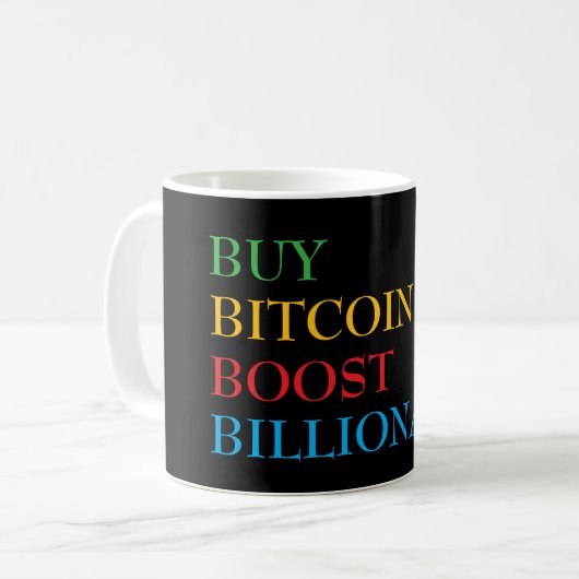 ビットコイン暗号 コーヒーマグカップ (正面左)