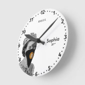 ビットコイン暗号 – CRYPTO QUEEN eWatch ラウンド壁時計 (傾斜)