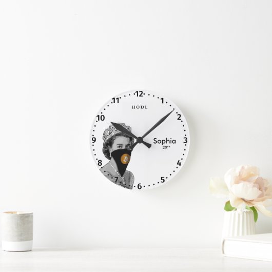 ビットコイン暗号 – CRYPTO QUEEN eWatch ラウンド壁時計 (ホーム)