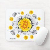 ビットコイン爆発デジタル暗号BTC パーソナライズされた マウスパッド (マウス)