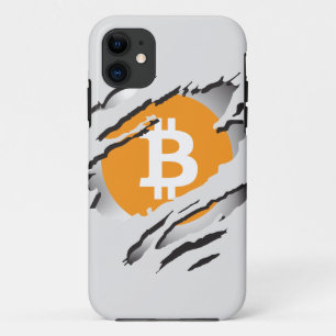 ビットコイン破りのイメージ（下にロゴが表示）  iPhone 11 ケース