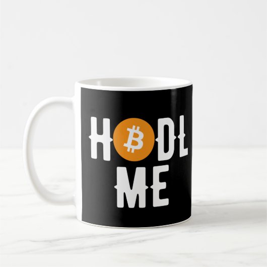 ビットコイン私の幼児を持って コーヒーマグカップ (左)