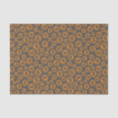 ビットコイン記号オレンジとグレーパターン(の模様が)ある 薄葉紙 (正面)