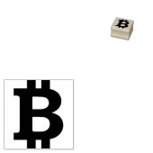 ビットコイン記号 ラバースタンプ (押印)