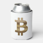 ビットコイン記号 缶クーラー (缶正面)