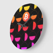 ビットコイン設計者 ラージ壁時計 (傾斜)