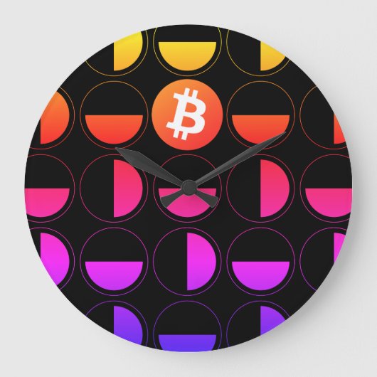ビットコイン設計者 ラージ壁時計 (正面)