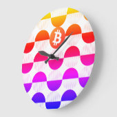 ビットコイン設計者 ラージ壁時計 (傾斜)