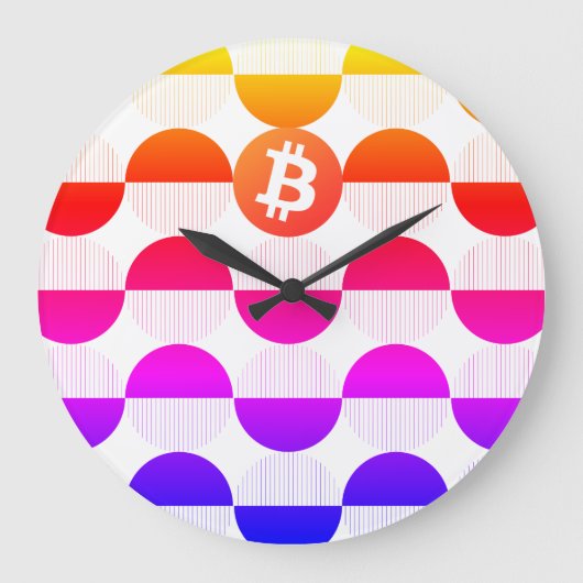 ビットコイン設計者 ラージ壁時計 (正面)