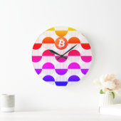ビットコイン設計者 ラージ壁時計 (ホーム)
