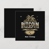 ビットコイン退職プランで将来を確保する 招待状 (正面/裏面)