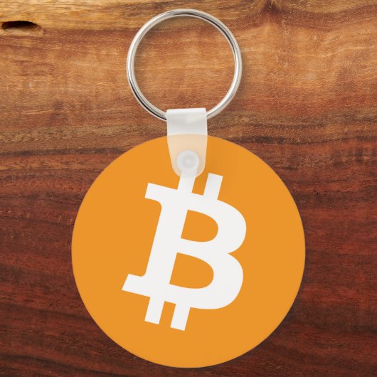 ビットコイン通貨記号 キーホルダー (正面)