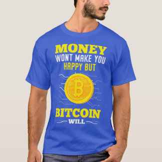 ビットコイン通貨BTC暗号ブロックチェーン暗号 Tシャツ