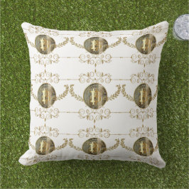 ビットコイン金ゴールドコインデジタルマネーホワイト アウトドアクッション