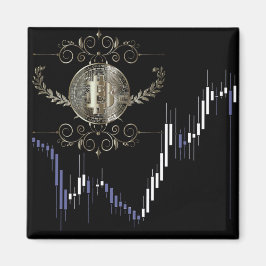 ビットコイン金ゴールドコインマネーデザイン マグネット