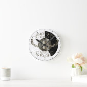 ビットコイン金ゴールドコイン ラウンド壁時計 (ホーム)