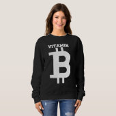 ビットコイン金ゴールドBitcoiner Crypto Miner 12 スウェットシャツ (正面フル)