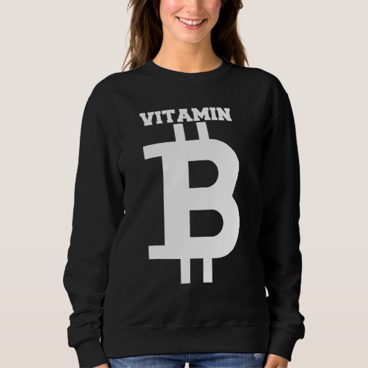 ビットコイン金ゴールドBitcoiner Crypto Miner 12 スウェットシャツ (正面)
