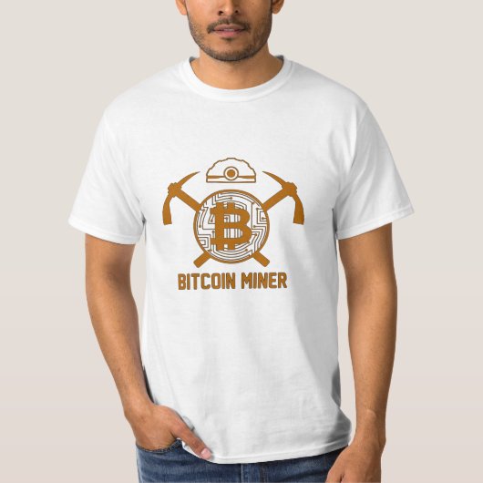 ビットコイン鉱夫 Tシャツ (正面)