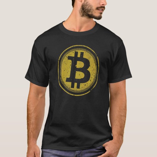 ビットコイン鉱山会社Cryptocurrency Bitcoin Tシャツ (正面)