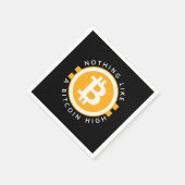 ビットコイン高 スタンダードカクテルナプキン (角)