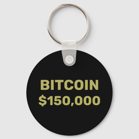 ビットコイン15万ドル到達のお祝い キーホルダー (正面)